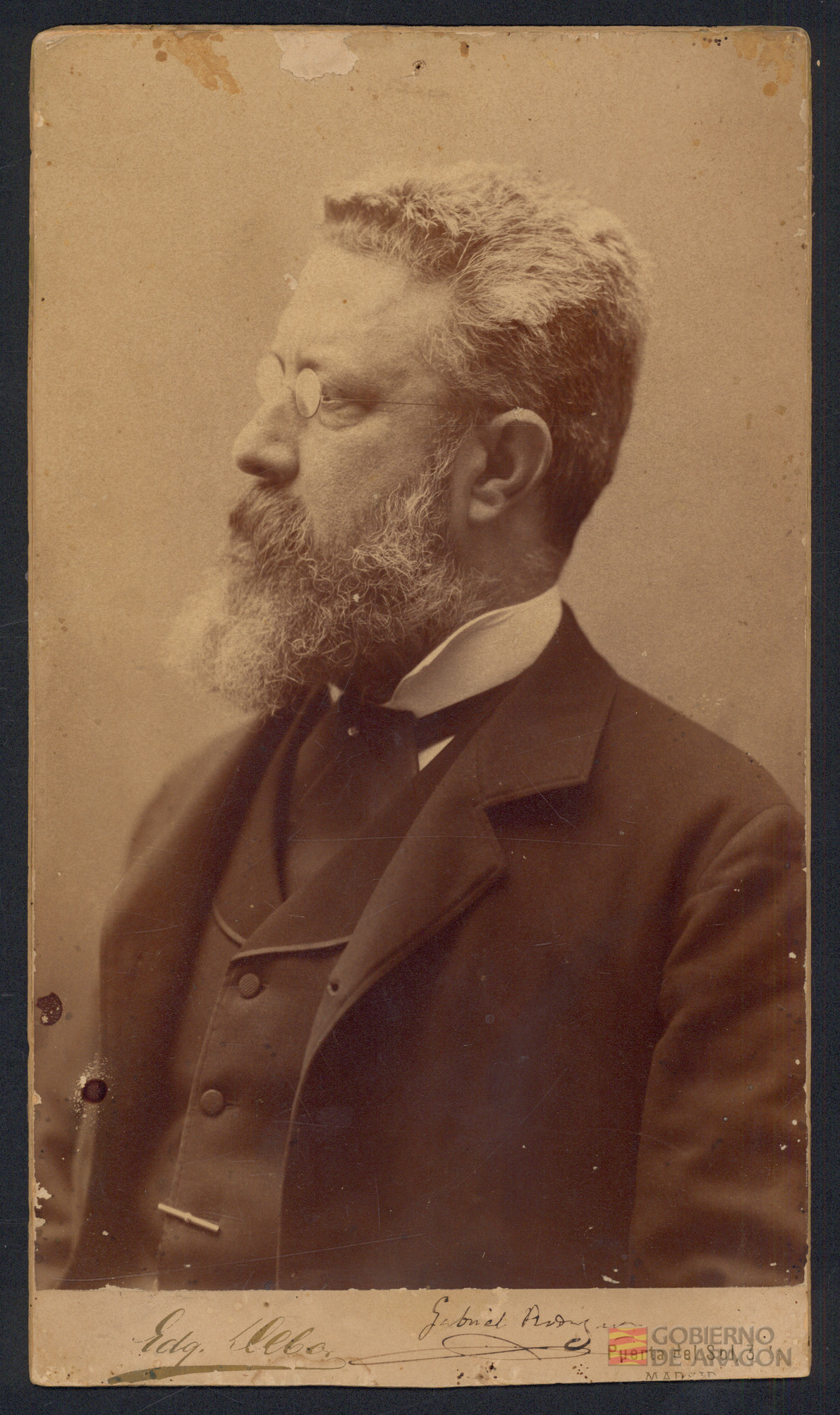 Retrato de Gabriel Rodríguez Benedicto. Edg.Debas