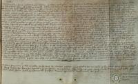Constanza [de Moncada], vizcondesa de Marsan, y Margarita [de Bearn], condesa de Foix y vizcondesa de Bearn, en su nombre y como herederas de su padre, el difunto Gaston VII, vizconde de Bearn, nombran procuradores, especialmente para que, en su nombre, presten homenaje y juramento de fidelidad por sus posesiones a Jaime II, rey de Aragón