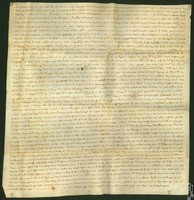 El sobrejuntero de Ejea y Jaca presenta al concejo de Biota una carta de Jimeno de Urrea, señor del pueblo, por la que se les ordena que dejen pasar el agua del Arba de San Román hacia abajo cinco días y cinco noches cada semana