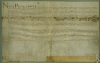 Felipe II, rey de España, confirma el privilegio de Juan II, rey de Aragón, por el que concedía a la villa de Ejea el privilegio del Ligallo, tal como lo tienen y disfrutan Zaragoza, Tauste y otros lugares del reino