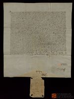 Disposición de Diego Diest, maestro de teología, canónigo de la Seo de Zaragoza y enfermero de Montearagón, sobre la capellanía fundada por Miguel de Suñén en la iglesia parroquial de Épila