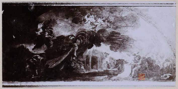 "Zaragoza - Pinturas murales del Pilar - Cúpula de la Santa Capilla. Velazquez"