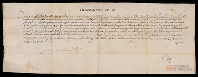 Documento del papa Inocencio XI
