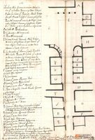 Demarcación de las casas que se hallan por una u otra ladera desde la casa que pretende abrir votiga Joseph Dieste, colejial cerero y confitero, Plaza del Mercado, asta la de Diego Casanoba, colejial, cerero y confitero, frente a San Antón. Firmado por Onofre Gracián, maestro de obras