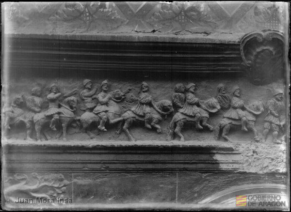"Tarazona, Zaragoza. Detalle friso ayuntamiento. ". Juan Mora Insa