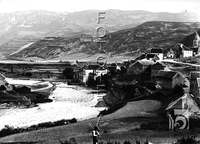 "Vista de Hecho desde la Coroneta del Cebadero". Ricardo Compairé Escartín. 1920/1931. Hecho
