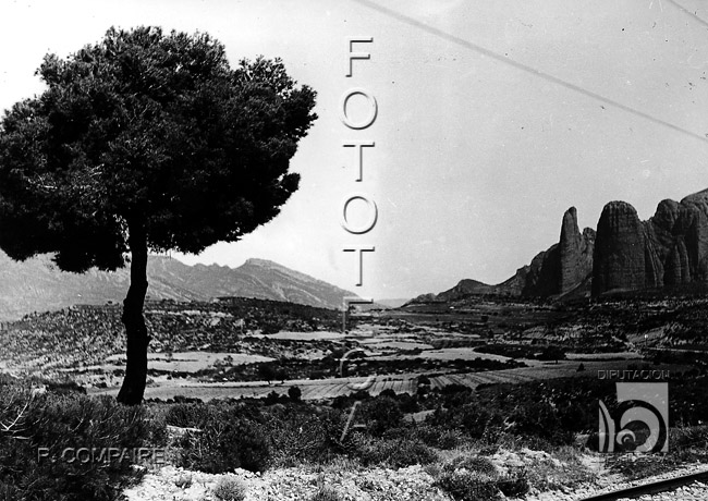 "Los Mallos al fondo". Ricardo Compairé Escartín. Riglos