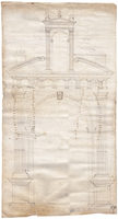 Alzado de la puerta de la iglesia de Tronchón