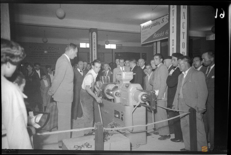 Feria de Muestras de Zaragoza. Demostración de maquinaria.