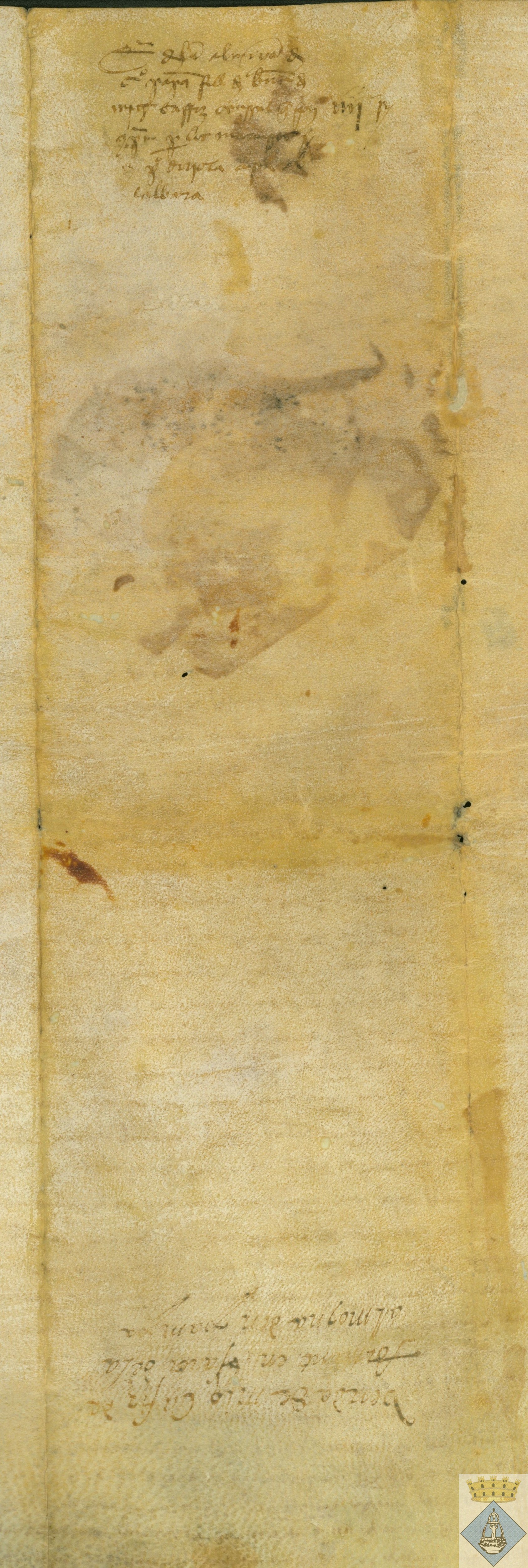 Venta de censal de Pedro de Orihuela y su mujer, vecinos de Fuentespalda, a favor del rector de la iglesia y un jurado de dicho pueblo, patronos de "almosna" de Guillermo Pampa. Con ápoca de pago