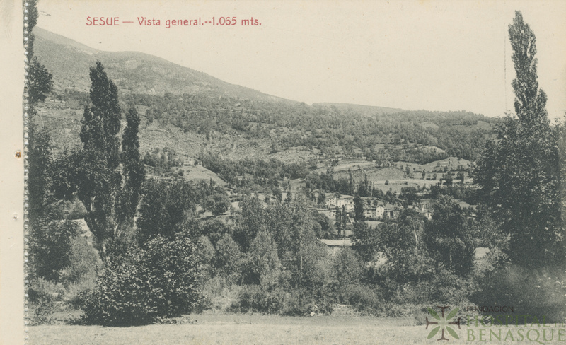 "Sesué. Vista general. 1.065 m."