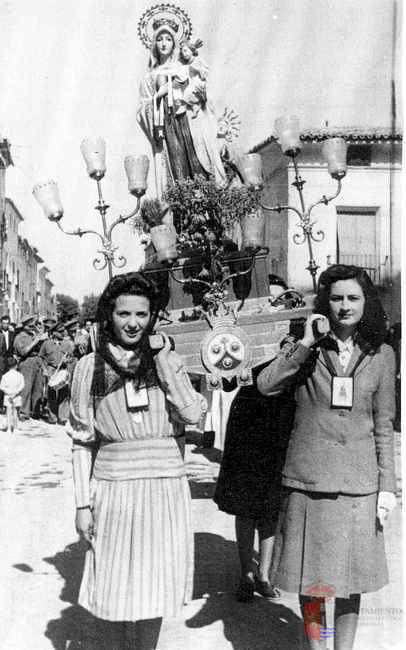 Procesión Fiestas Patronales de la Asunción. La Puebla de Alfindén
