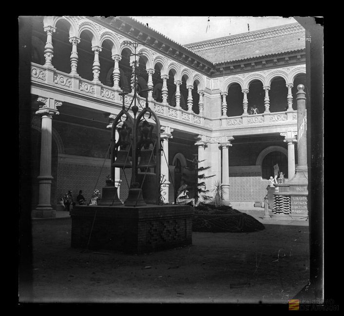 Patio del Museo de Bellas Artes (hoy Provincial). Ignacio Coyne