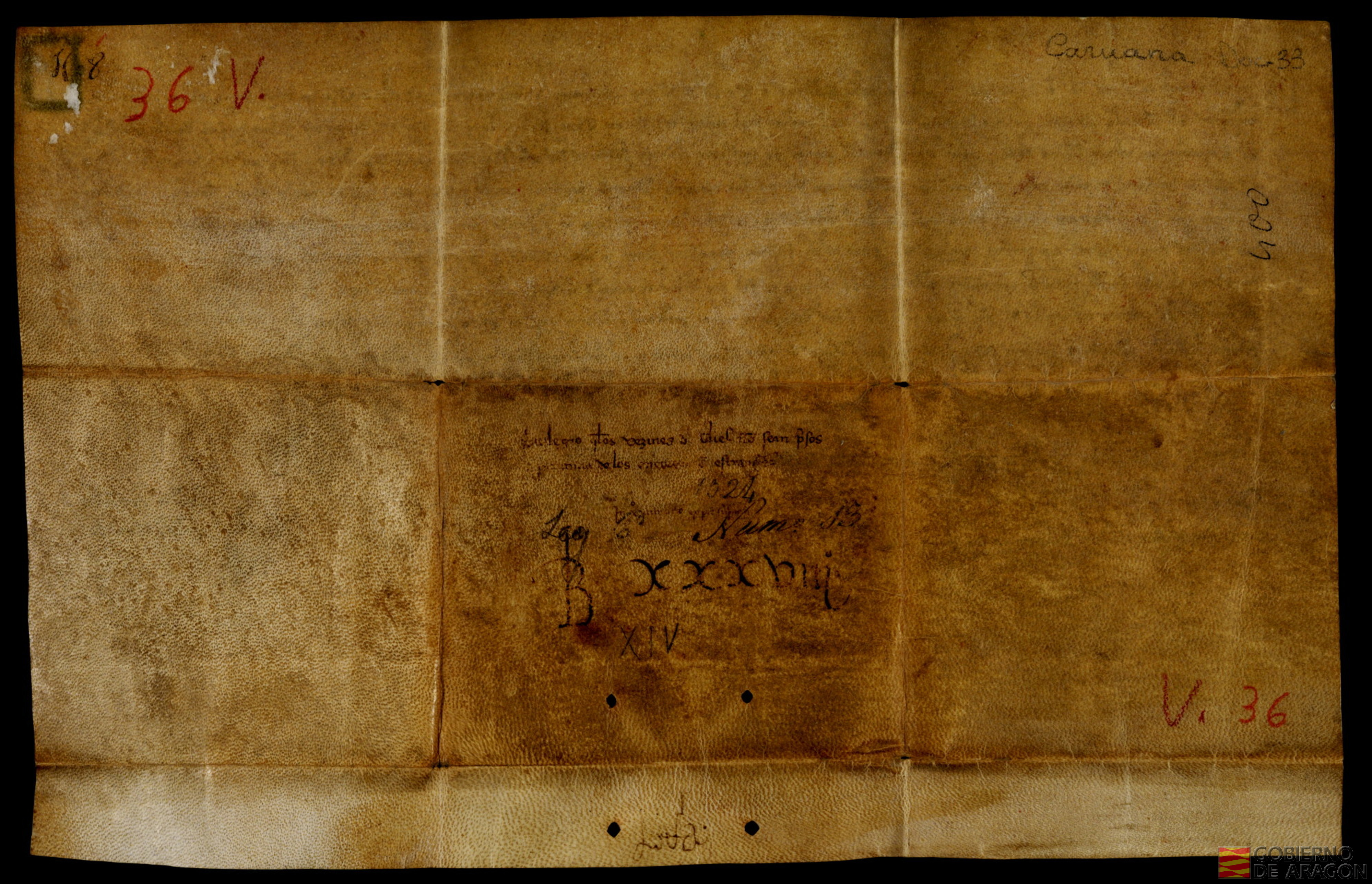 Real privilegio del Rey Jaime II por el que según el fuero, el deudor que no pudiera o no quisiera pagar su deuda fuero preso hasta satisfacer a su acredor, a suplicación de los procuradores concede que nadie de la villa o aldeas de Teruel pueda ser preso por deudas a gentes extrañas a dicha villa y comunidad