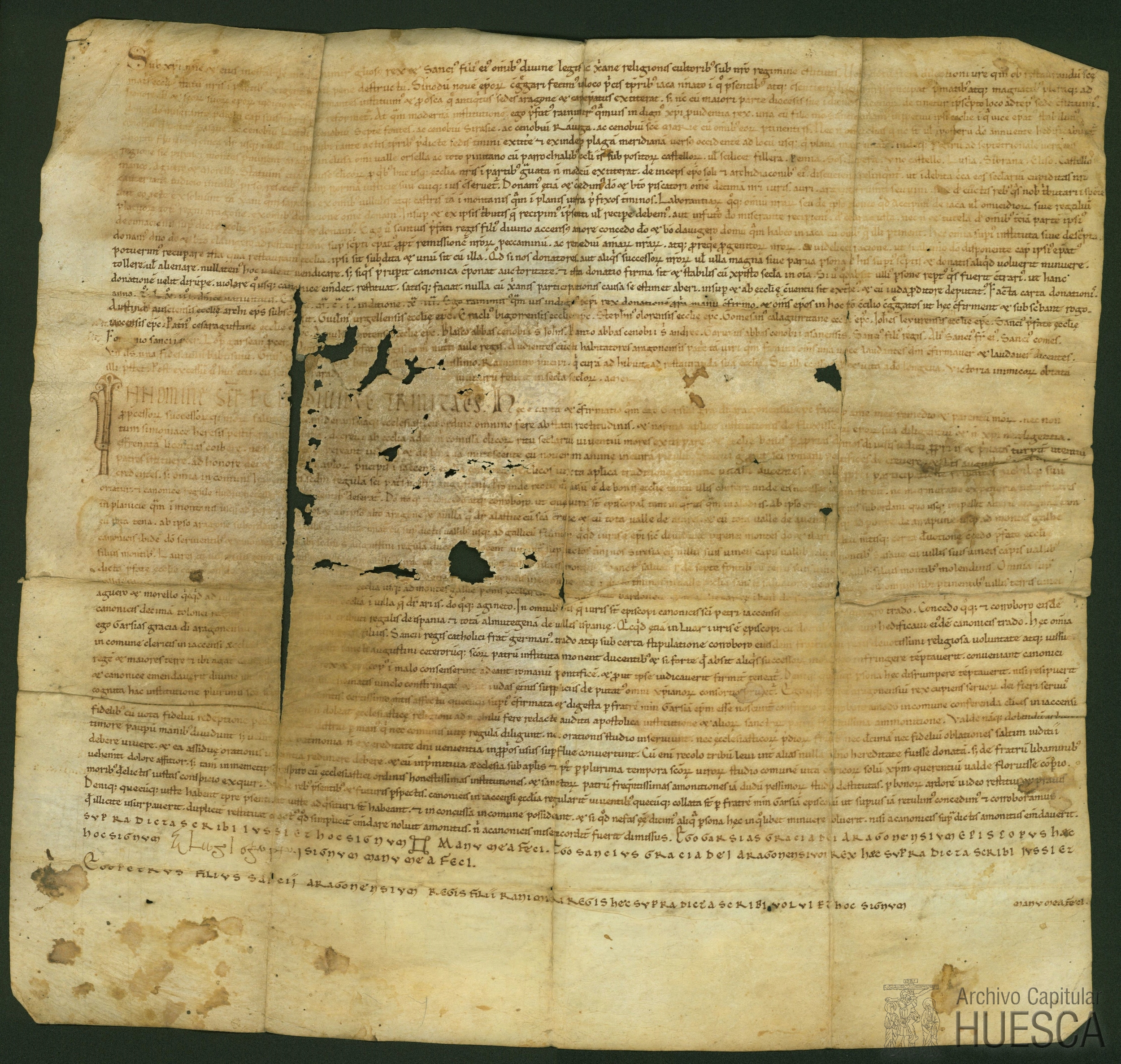 Actas del pseudo-Concilio de Jaca, e introducción de la regla de San Agustín en la catedral de dicha ciudad