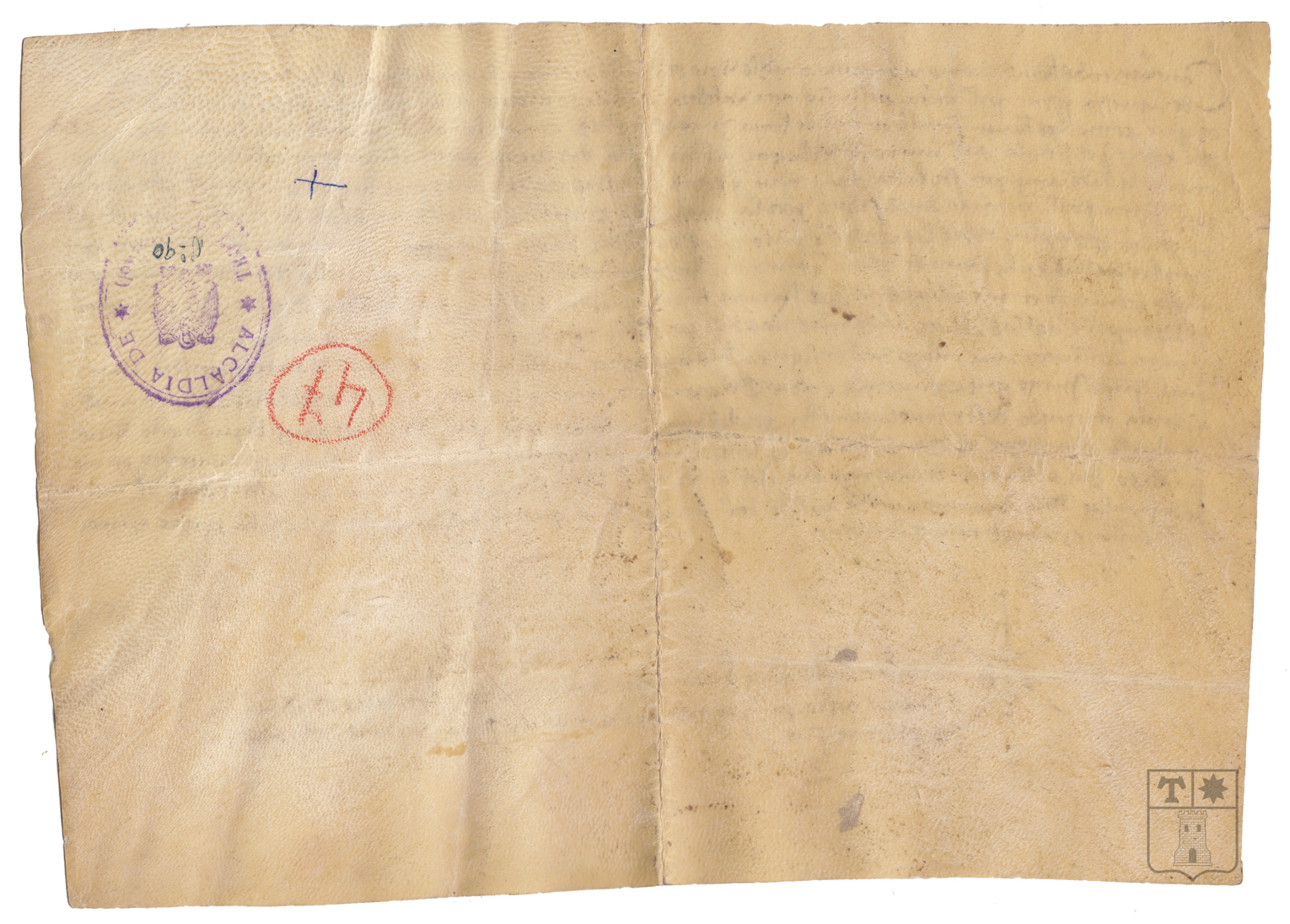 Carta de obligación de Guiamo Cubells, de Morella, con el Concejo de Tronchón para la construcción de la sala de la torre