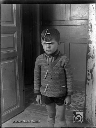 Retrato de niño. Joaquín Galán Bernal. Huesca