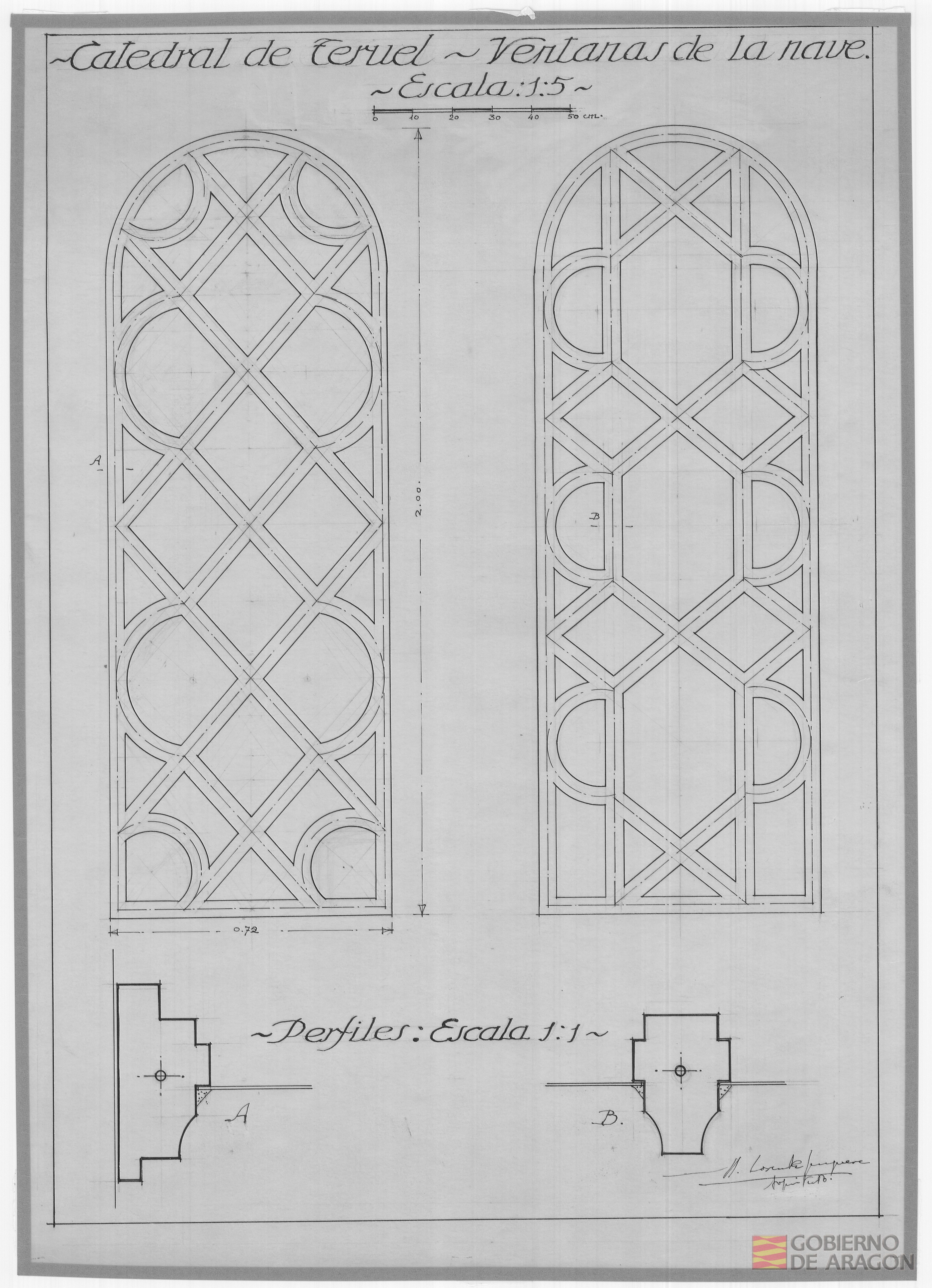 Catedral de Teruel. Ventana de la nave. Teruel