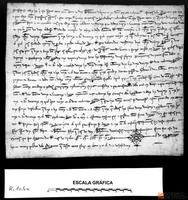 Bartolomé de Lecina y su mujer Marta, habitantes en La Perdigura, venden a Urraca Huerta, abadesa de Casbas, sus derechos sobre el molino dicho de Pedro Larrés, en el término de Peralta de Alcofea, que muele con agua de Alcanadre, por 195 sueldos jaqueses