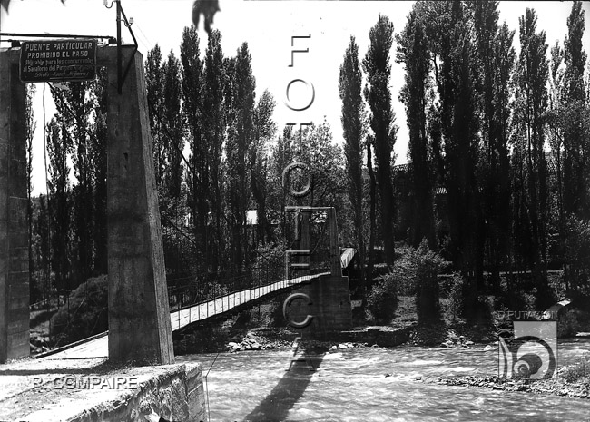 "Puente y sanatorio". Ricardo Compairé Escartín. Boltaña