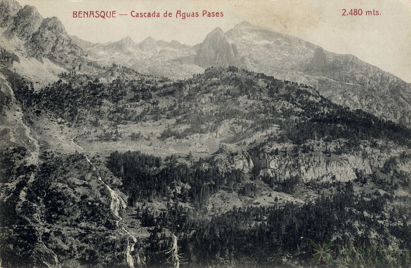 "Benasque. Cascada de Aguas Pases. 2.480 m."