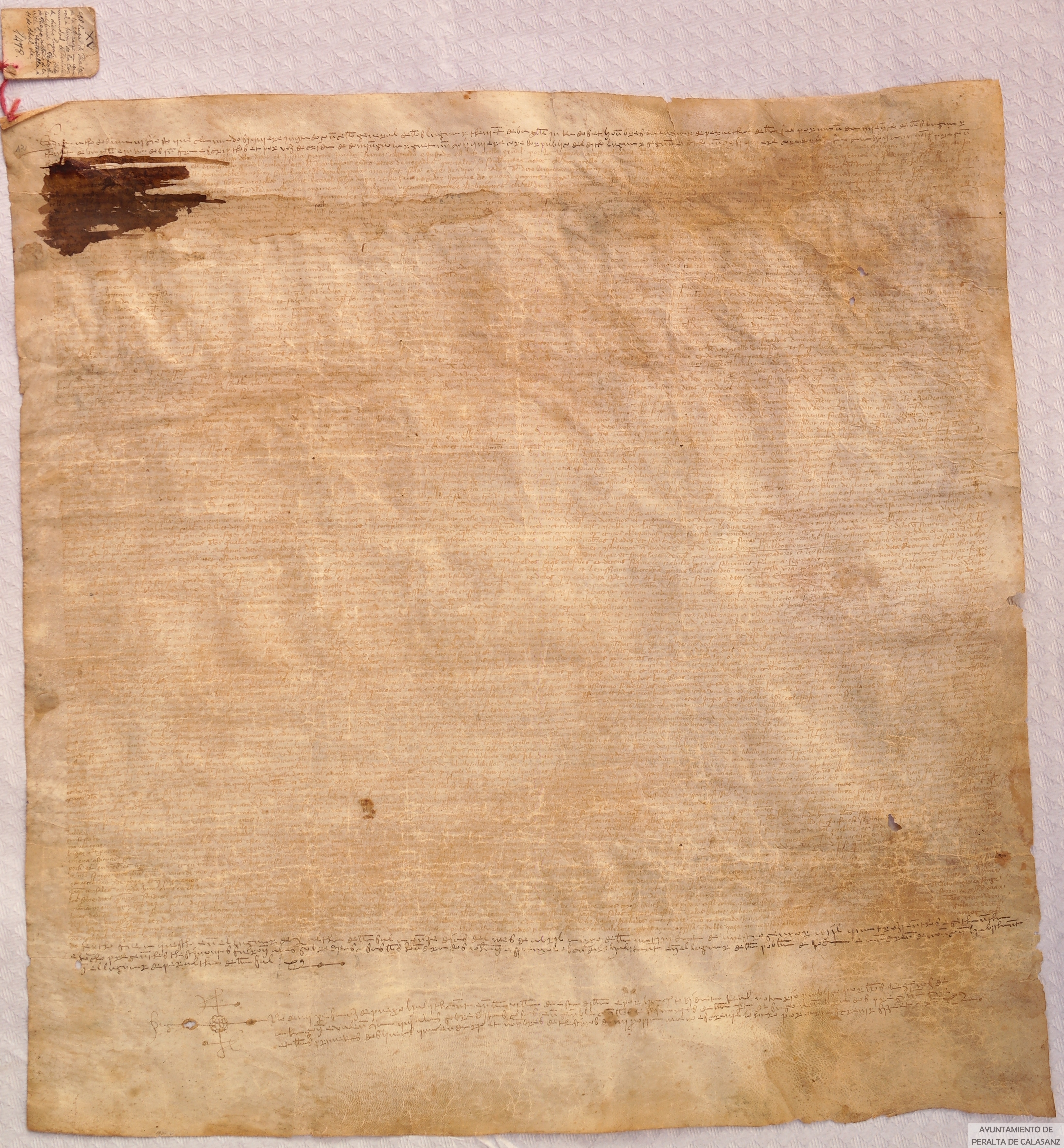 El concejo de Peralta de la Sal vende un censal de 50 sueldos jaqueses anuales a favor del capítulo de presbíteros de la iglesia de dicho pueblo