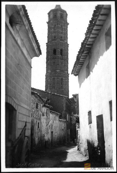 Muniesa (Teruel). Iglesia parrqouial. Torre mudéjar. José Galiay Sarañana
