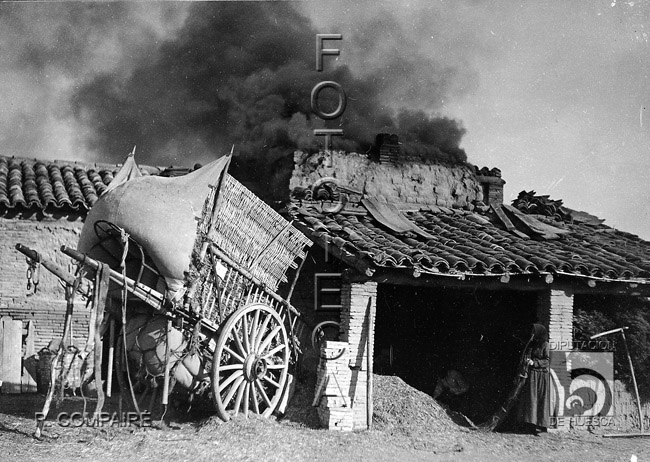 "Quemando un horno". Ricardo Compairé Escartín. Huesca