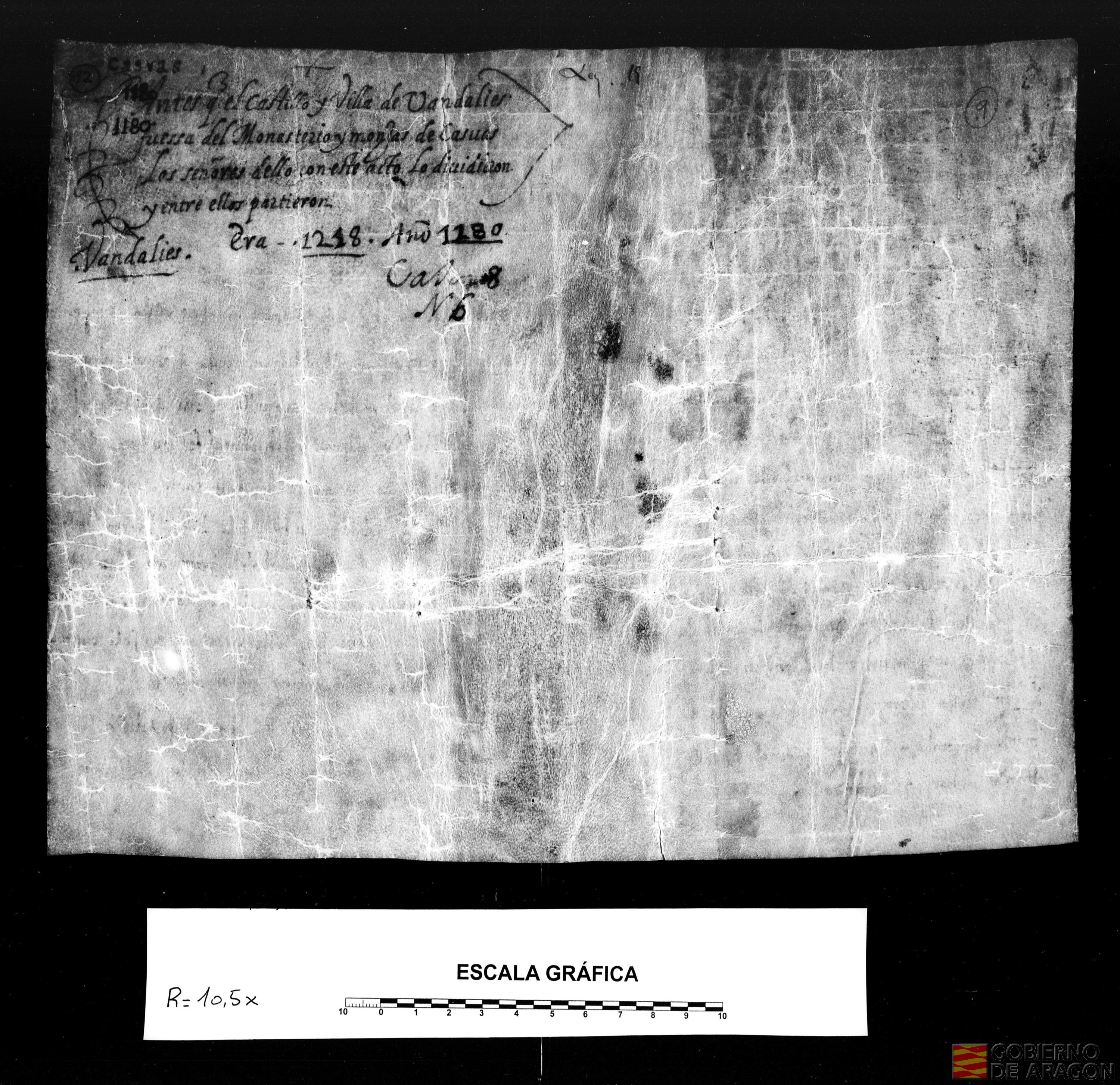 Pedro Maza y su cuñada doña Urraca se reparten los bienes de la villa de Bandaliés.