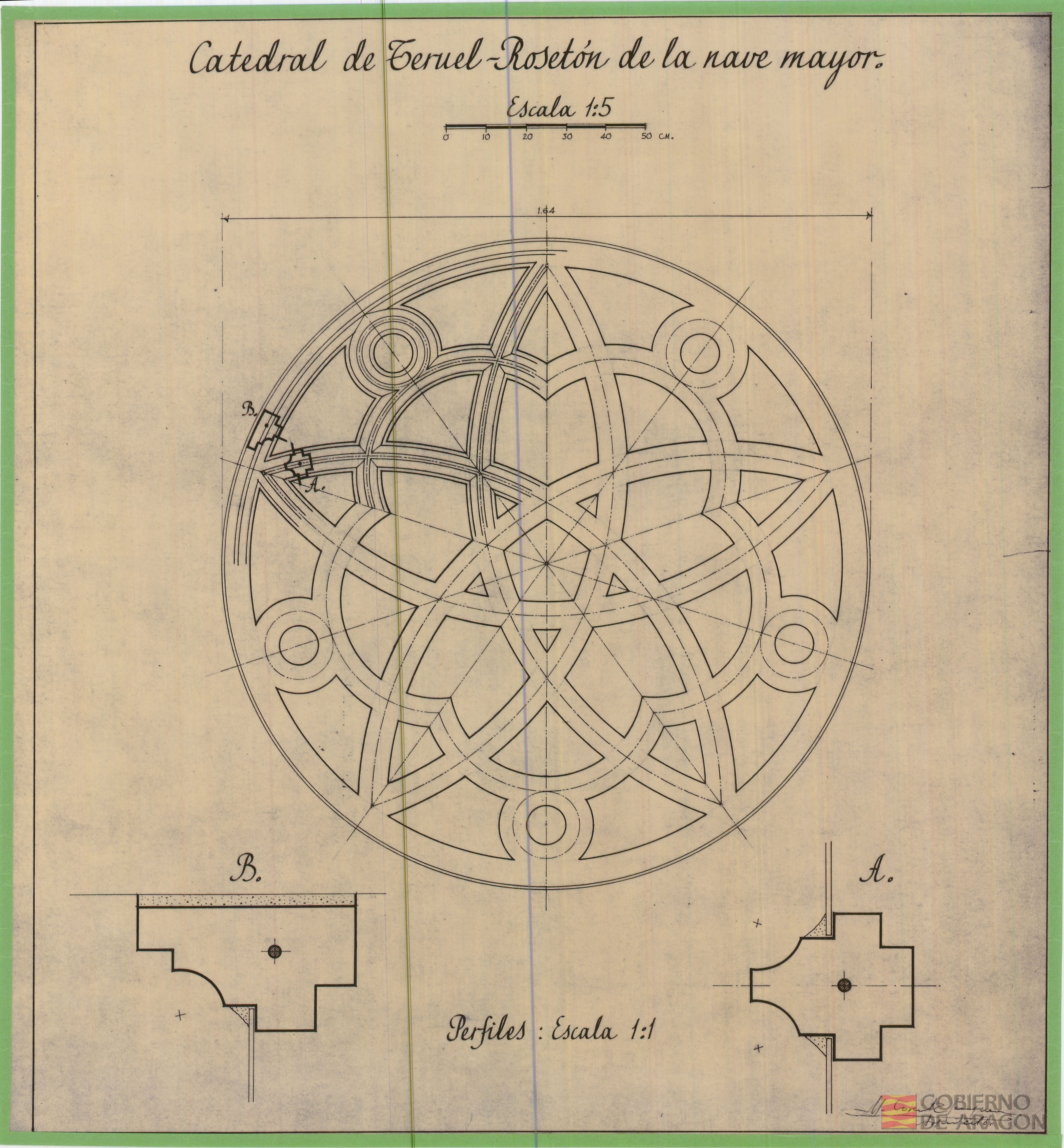 Catedral de Teruel. Rosetón de la nave mayor. Teruel