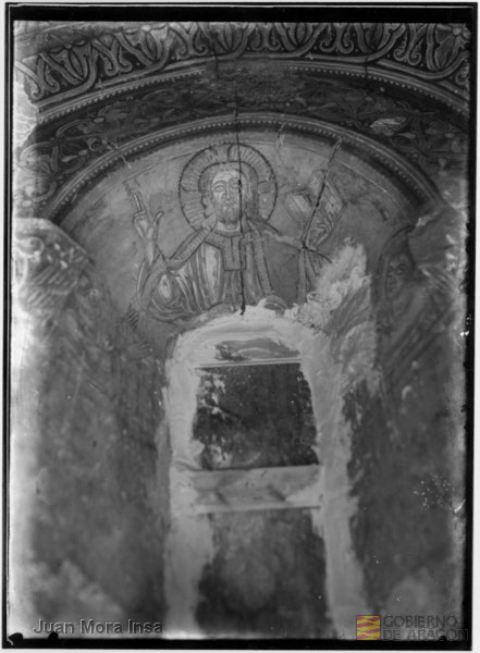 "Monasterio de Sigena, Huesca. Pintura mural en el ábside.". Juan Mora Insa