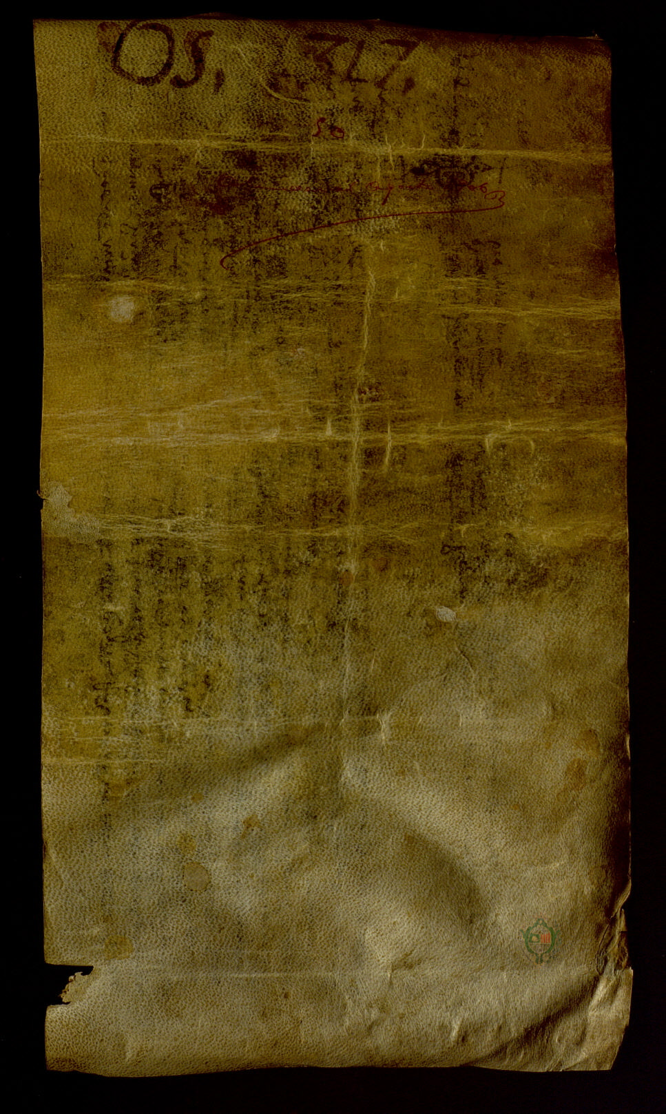 Artal de Alagón, señor de Pina de Ebro, reconoce recibir 1.000 sueldos y 60 dineros de la villa de Almudévar por razón de las caballerías que tiene en la misma.