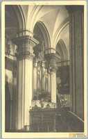 Obras de arte. Vista interior de la ex-colegiata Santa María la Mayor. Alcañiz