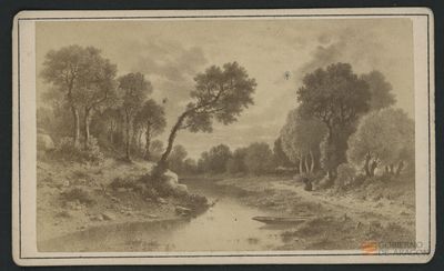 Imagen de un paisaje, ribera de un río.