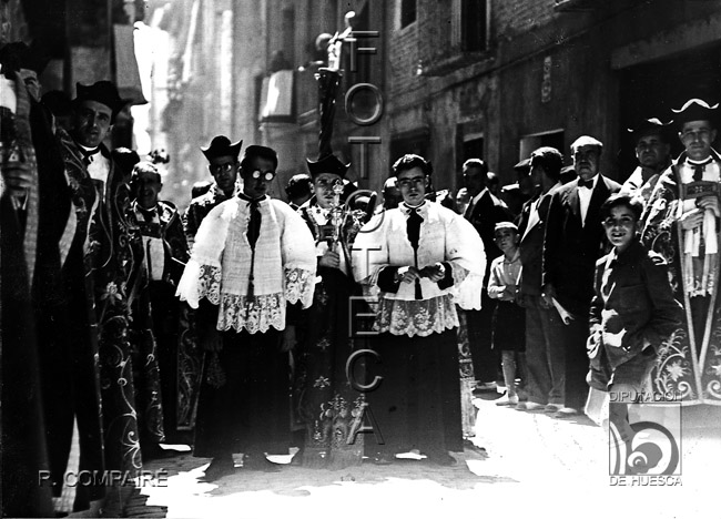 "Procesión de San Lorenzo". Ricardo Compairé Escartín. Huesca
