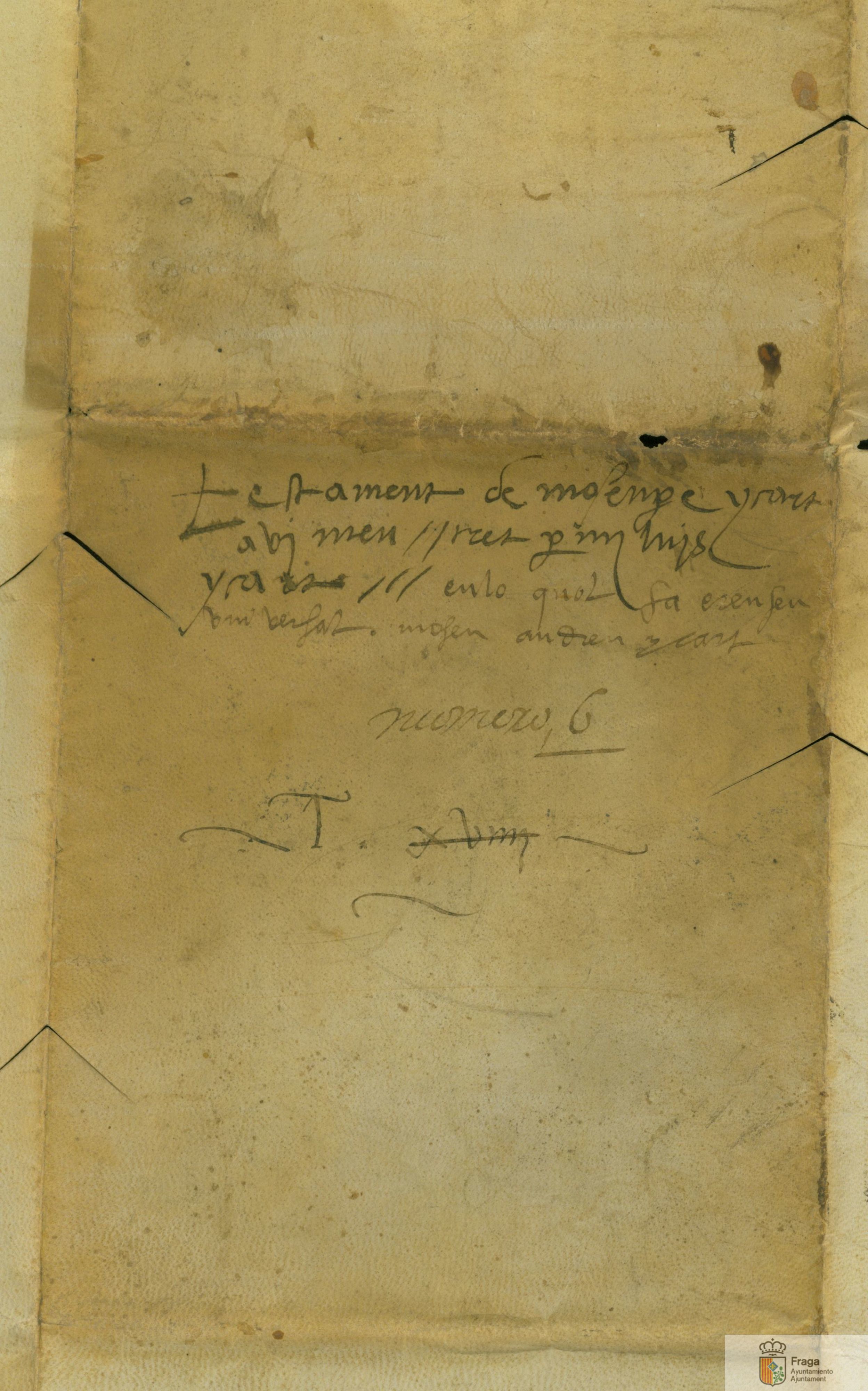 Testamento de Pedro Izard de Subirats, caballero de Lérida.