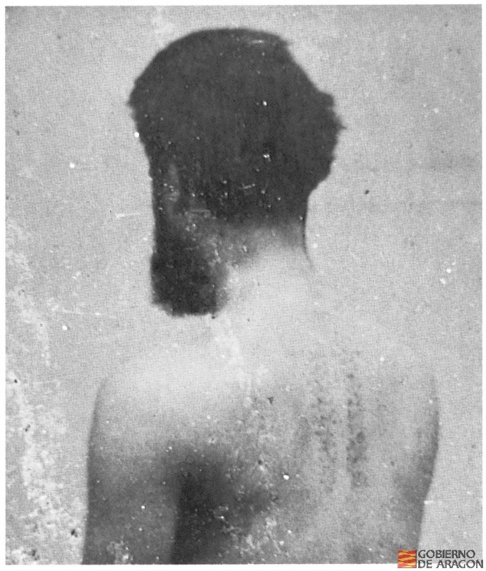 Joaquín Costa, de espaldas