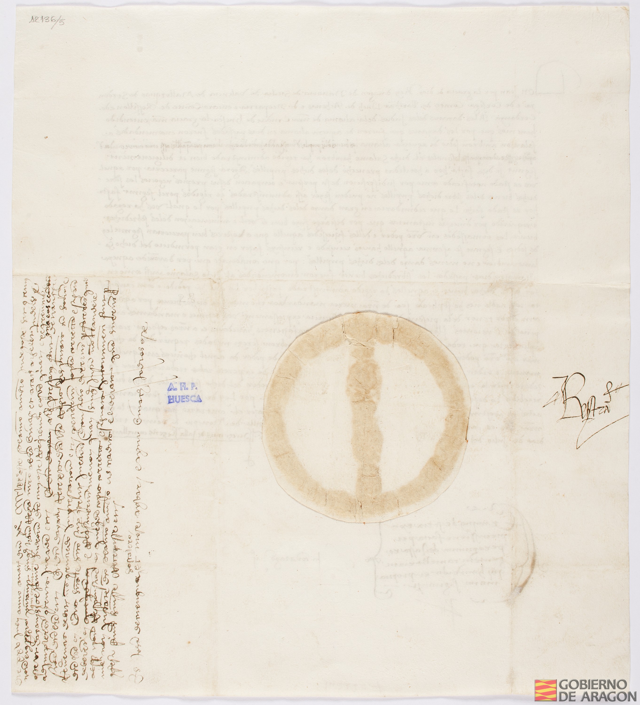 Juan II, rey de Aragón, manda a los dayanes de los judíos de la aljama de Huesca que se hagan cargo de los bienes de los pupilos de Mosse Adida, en sustitución de Salomón Ambron.