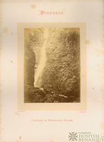 "Pyrénées. Cascade de Montauban. Près Luchon. Provost, Phot. Lafont, Éditeur. 40, Allées d'Etigny, Luchon."