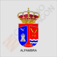 Adopción de escudo y bandera municipales. Alfambra