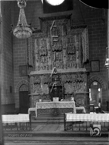 La catedral. Retablo de Montearagón. Ricardo del Arco y Garay. Huesca