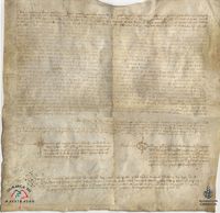 Traslado del privilegio del rey Jaime por el que concede las libertades y fueros de Aragón a Cantavieja por el auxilio que en hombres, caballos, vituallas y dinero habían prestado para la conquista de la población