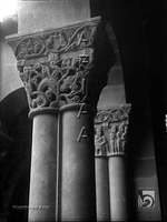 Iglesia de San Pedro el Viejo. Capiteles del claustro. Ricardo del Arco y Garay. Huesca. Hoya de Huesca