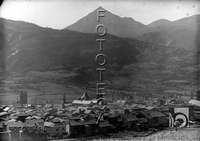 "Benasque. Pueblo y pico de Cerler". Ricardo Compairé Escartín. Benasque