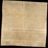 Censal vendido por el Concejo de Barbastro a Luis de Santangel, ciudadano de Barbº, de 400 sueldos jaqueses de pension anual, por 8000 sueldos de propiedad, pagaderos el dia de la fiesta de Santa Maria Magdalena. Notº. Pedro Garces de Barrio