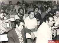Celebración del 1 Congreso Regional de CCOO en la Escuela Sindical (c/ Privilegio de la Unión, Zaragoza)