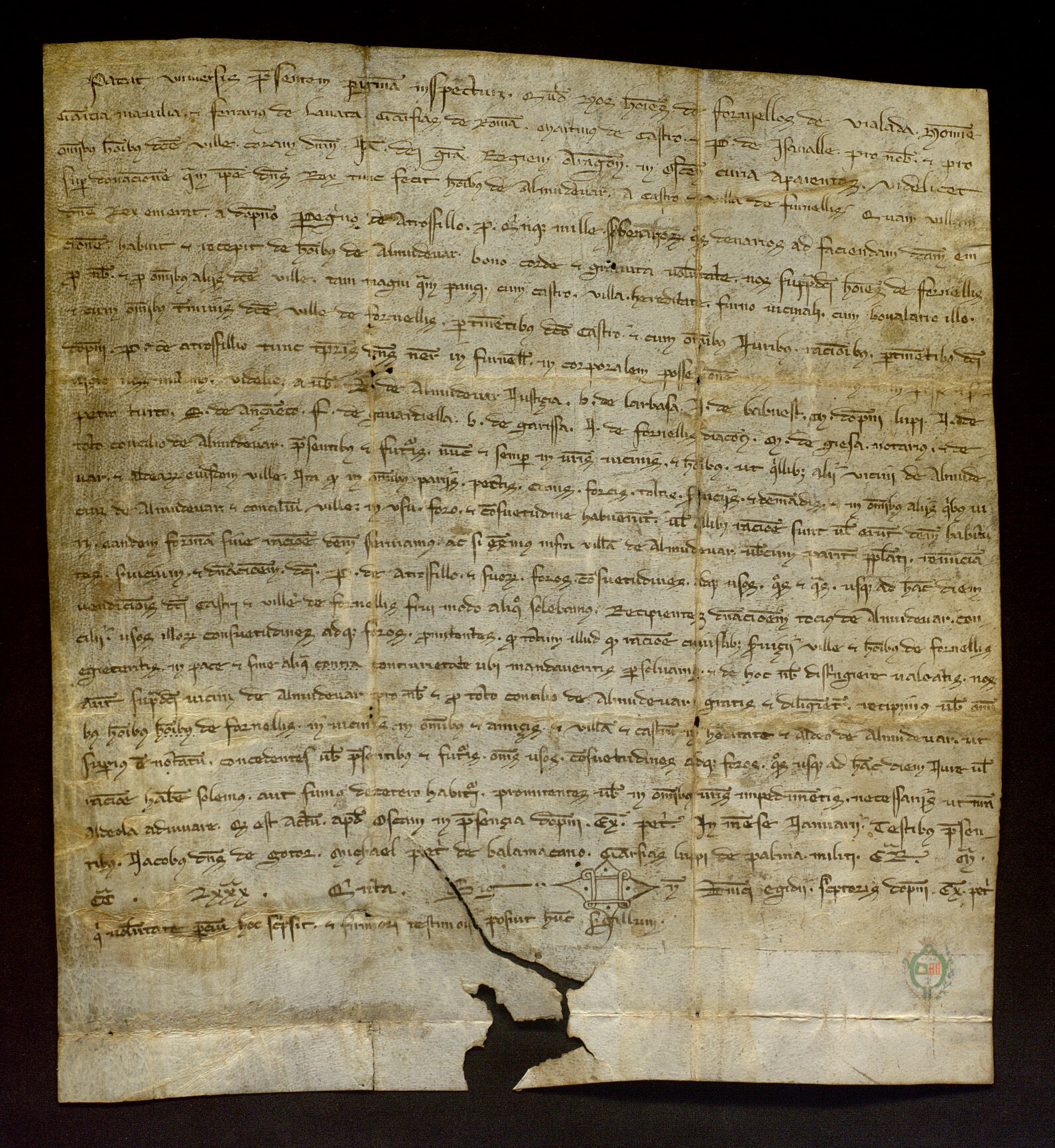 Los vecinos de Fornillos de Violada comparecen ante Jaime I, en las Cortes de Huesca, para confirmar su integración a todos los efectos en el concejo, jurisdicción y término de Almudévar.