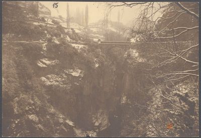 "Puente de Escarrilla Km. 14 de la carretera de Biescas a Panticosa".. Martín Luesma Vallestín