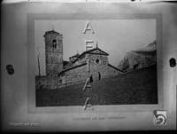 Monasterio de San Victorián. Reproducción de una fotografía del exterior. Ricardo del Arco y Garay. Los Molinos (El Pueyo de Araguás)