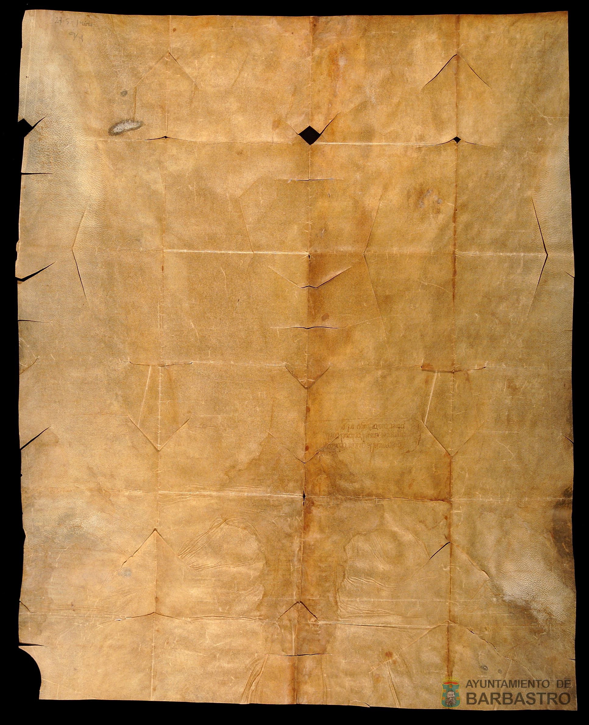 Censal vendido por el Concejo de Barbastro a Manuel de Lunel, jurisperito, habitante de Huesca, de 250 sueldos jaq. de pension anual por precio o suerte principal de 3000 sueldos pagaderos el dia uno de junio.